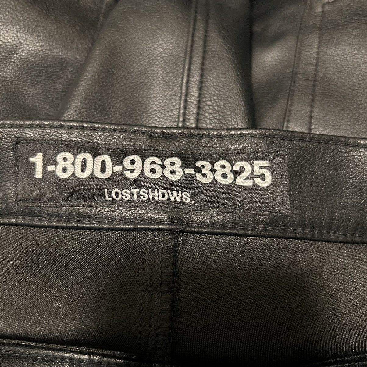LOSTSHDWS LOSTSHDWS DRKSHDWS Sun Logo Denim Jean Pant Black Red Size US 40 / EU 56 - 7 Thumbnail
