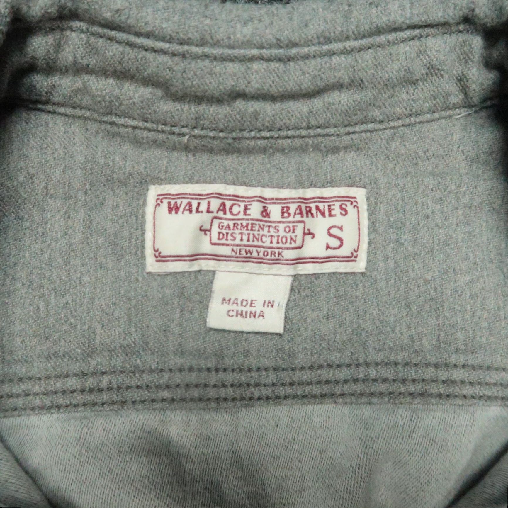 Wallace & Barnes Wallace & Barnes Shirt Men Small Gray Button Up Long Sleeve Size US S / EU 44-46 / 1 - 3 Thumbnail