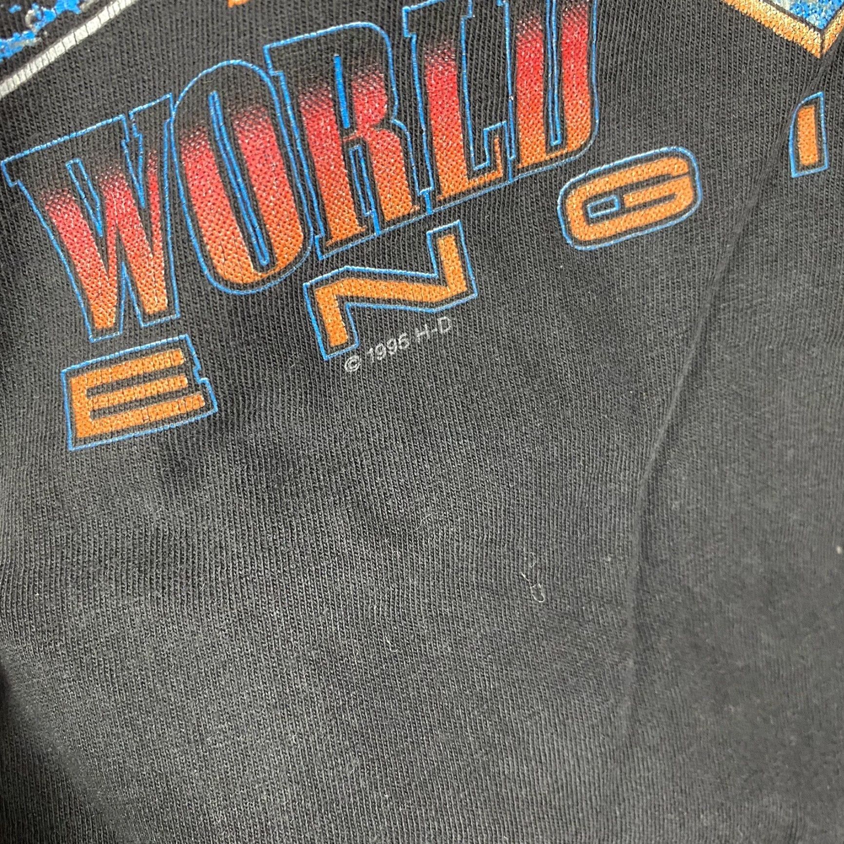 Harley Davidson VINTAGE 90s 1996 Real Steel Harley-Davidson Ventura California T-shirt XXL Size US XXL / EU 58 / 5 - 3 Thumbnail