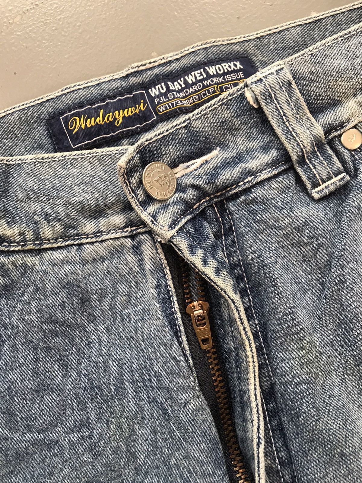 JNCO × Southpole × Vintage Vintage Wu day Wei big pocket Y2K embroidered denim Size US 27 - 6 Thumbnail