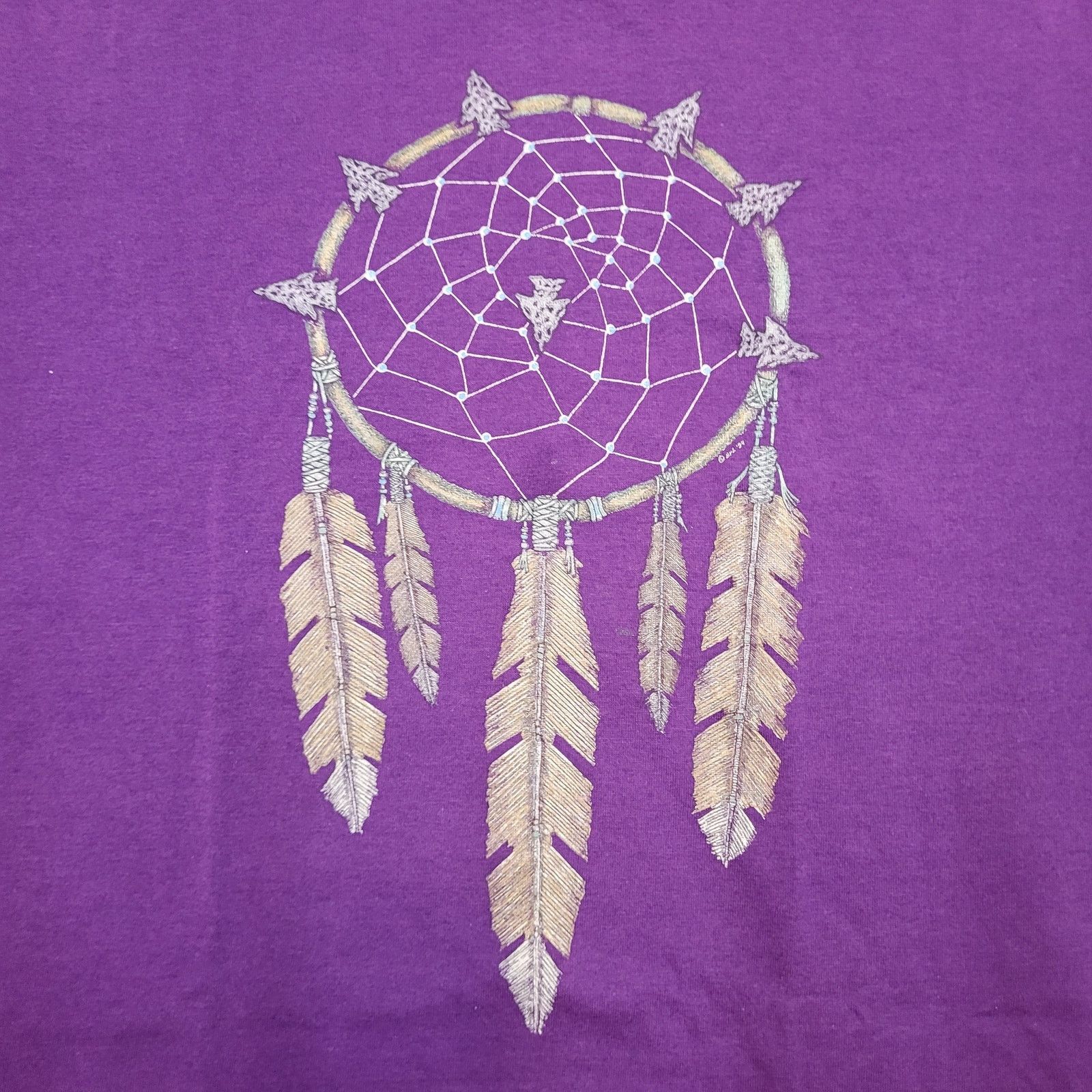 Vintage VTG 90s Dream Catcher T-Shirt Single Stitch Boxy Fit L USA Size US L / EU 52-54 / 3 - 2 Thumbnail