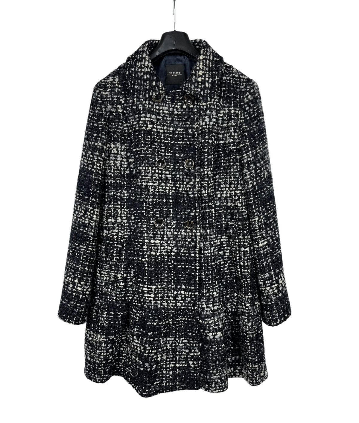 Weekend Max Mara Weekend Max Mara Wool Woven Knit Coat Pleated size US10 IT44 Size L / US 10 / IT 46 - 12 Thumbnail