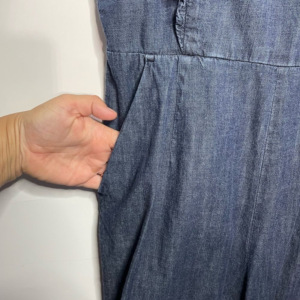 Gap Gap Dark Wash Denim Jumpsuit Size 6 Size US 34 / EU 50 - 4 Thumbnail