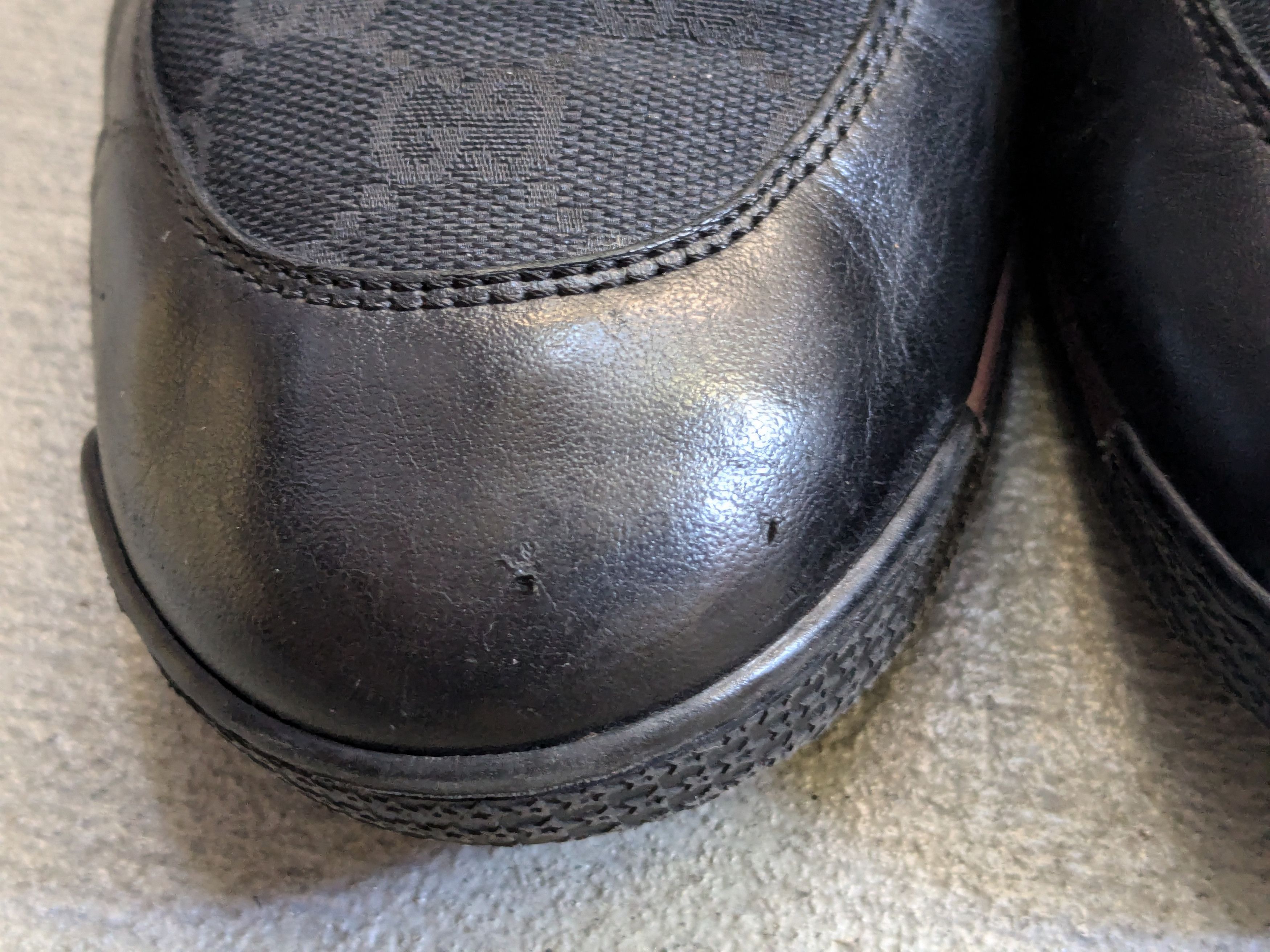 Gucci Gucci Guccissima Sneakers 9.5 Black Monogram Leather Size US 9.5 / EU 42-43 - 5 Thumbnail