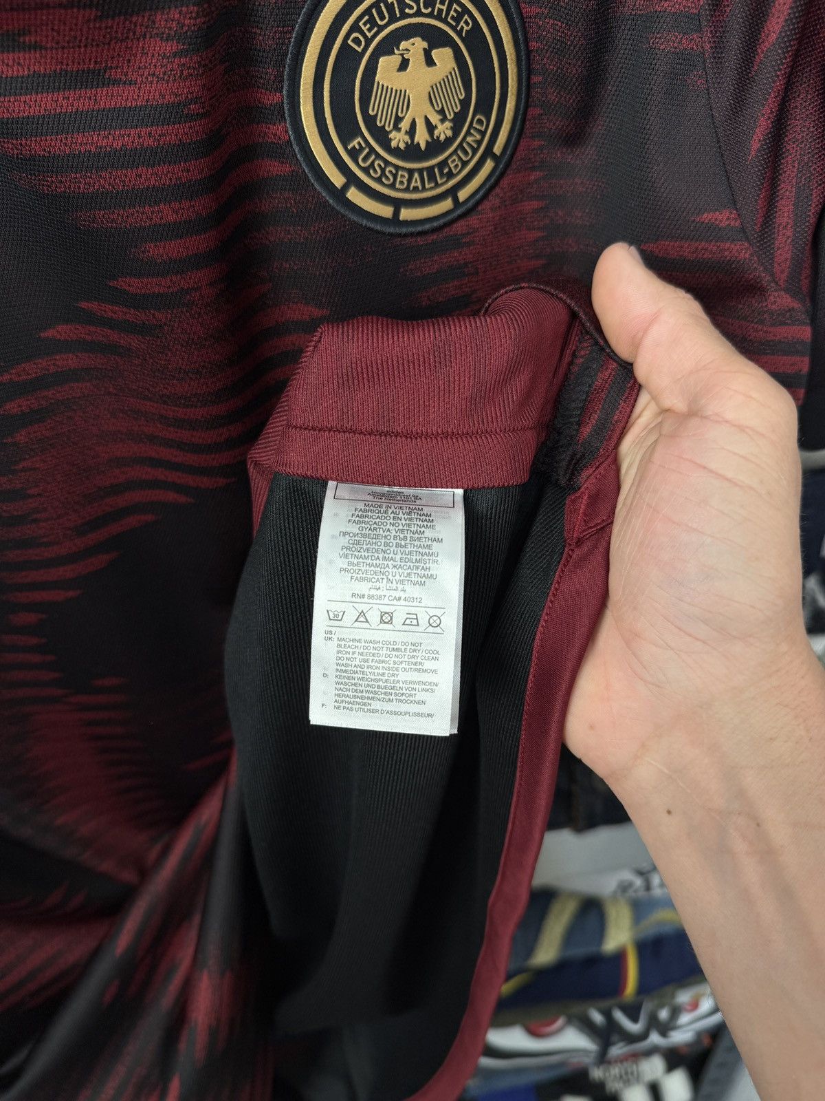 Adidas Germany Adidas polo tee jersey Deutscher Fussball Size US L / EU 52-54 / 3 - 7 Thumbnail