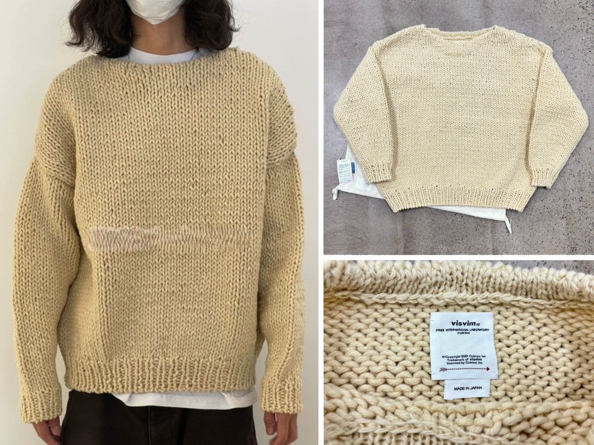 Visvim VISVIM 22AW AMPLUS BOATNECK HAND-KNIT，size 2 | Grailed