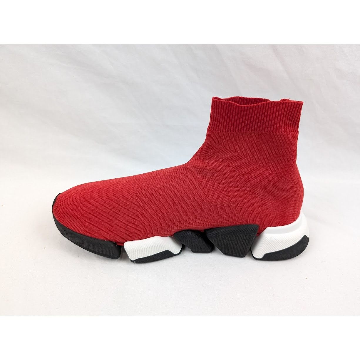 Balenciaga o1rshd1 Speed 2.0 Low-Top Sneakers in Red/Black/White Size US 9 / EU 42 - 9 Thumbnail