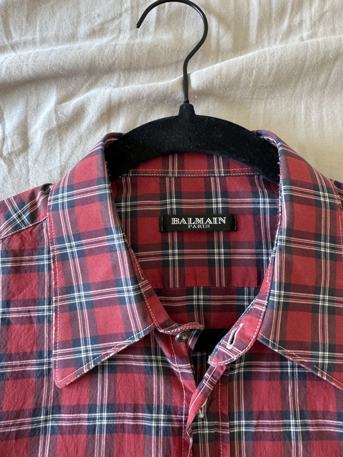 Balmain Short Sleeve Button Up Shirt Size US S / EU 44-46 / 1 - 4 Thumbnail