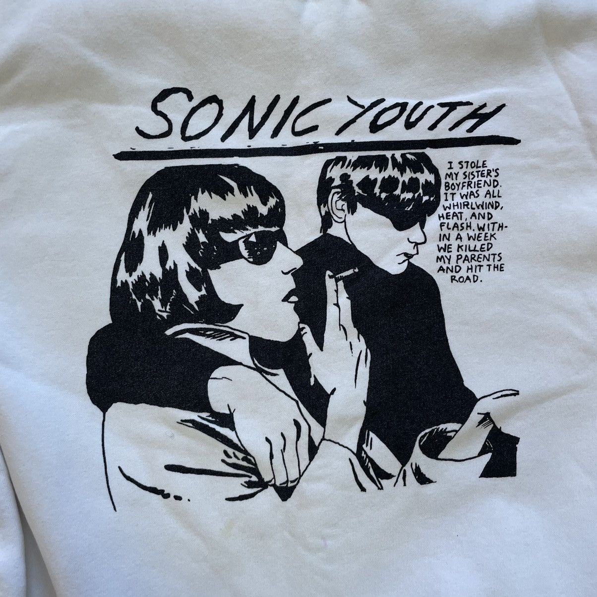 Band Tees × Vintage Sonic Youth Goo Album Cover Band Sweatshirt Crewneck s-M Size US S / EU 44-46 / 1 - 2 Thumbnail