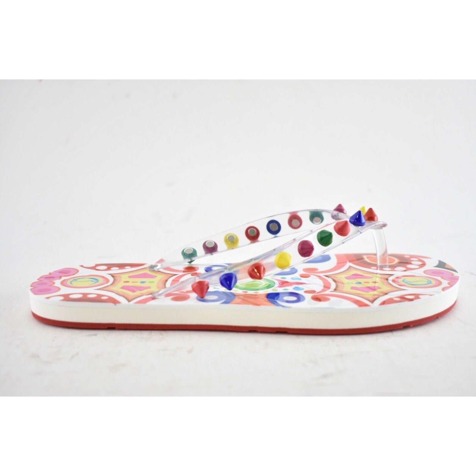 Christian Louboutin Christian Louboutin Loubi Flip Spikes Donna Flat Multi Thong Size US 6 / IT 36 - 2 Thumbnail