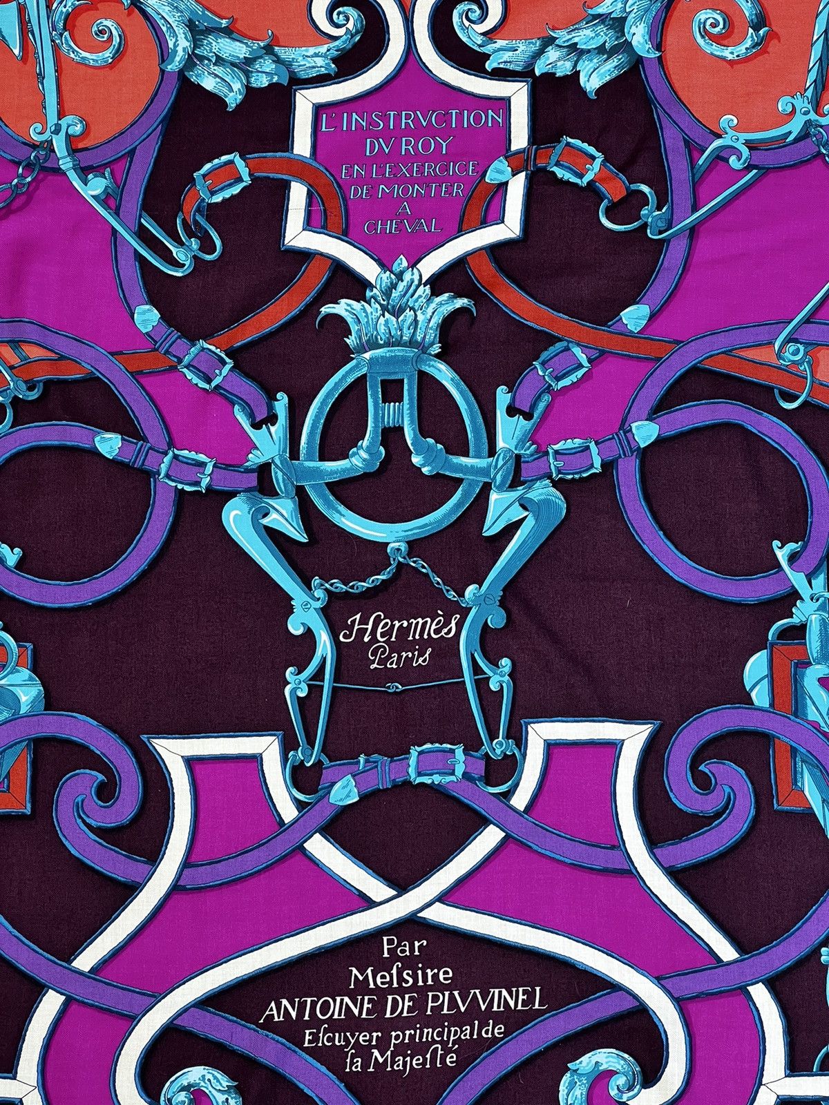 Hermes Hermes Paris L’Instruction Du Roy Cashmere Silk 140x140 cms Size ONE SIZE - 5 Thumbnail