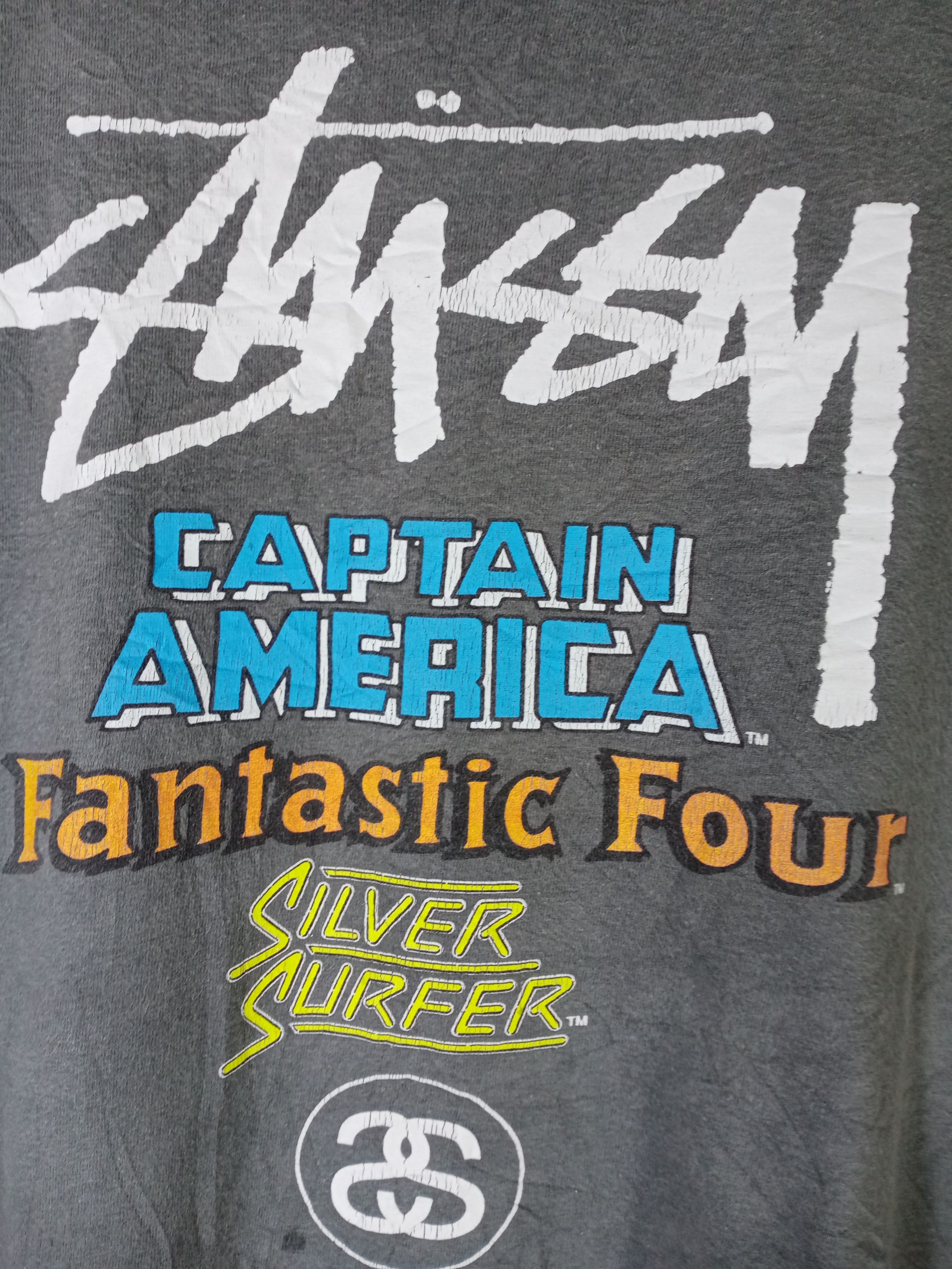 Marvel Comics × Stussy Rare Stussy X Marvel Tshirt Size US L / EU 52-54 / 3 - 9 Thumbnail