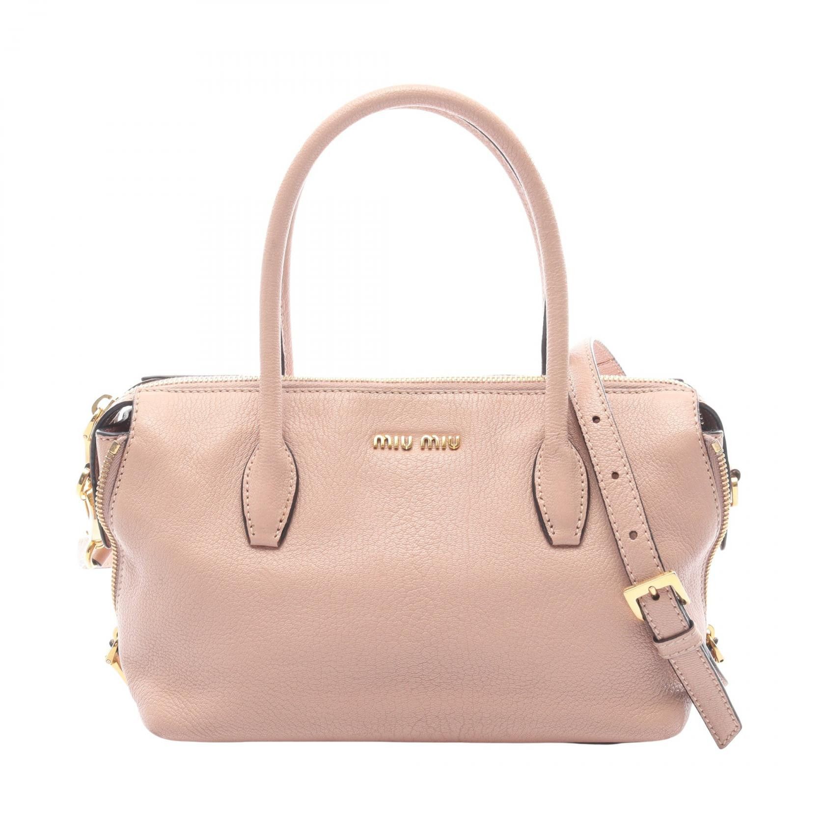 Miu Miu Miu Miu Miu Miu MADRAS leather 2way handbag Leather Handbag DUTY FREE for USA Size ONE SIZE - 1 Thumbnail