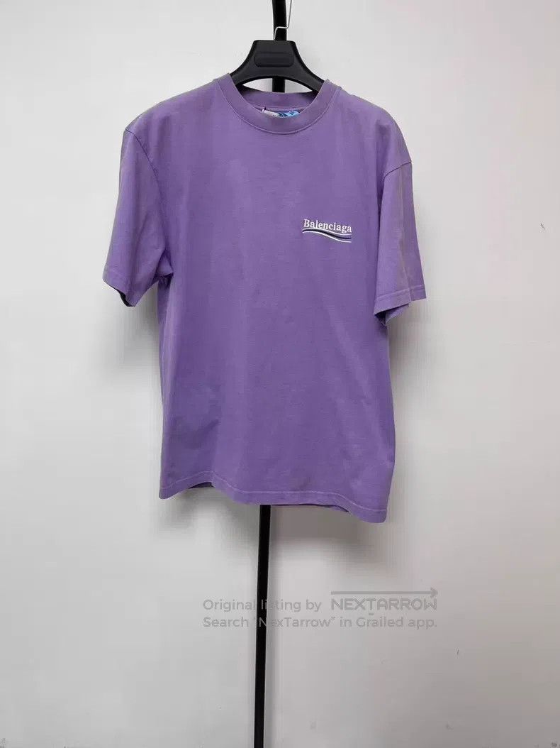 Balenciaga Balenciaga Letter Logo Solid Color Round Neck Short Sleeve Size US XXS / EU 40 - 1 Thumbnail