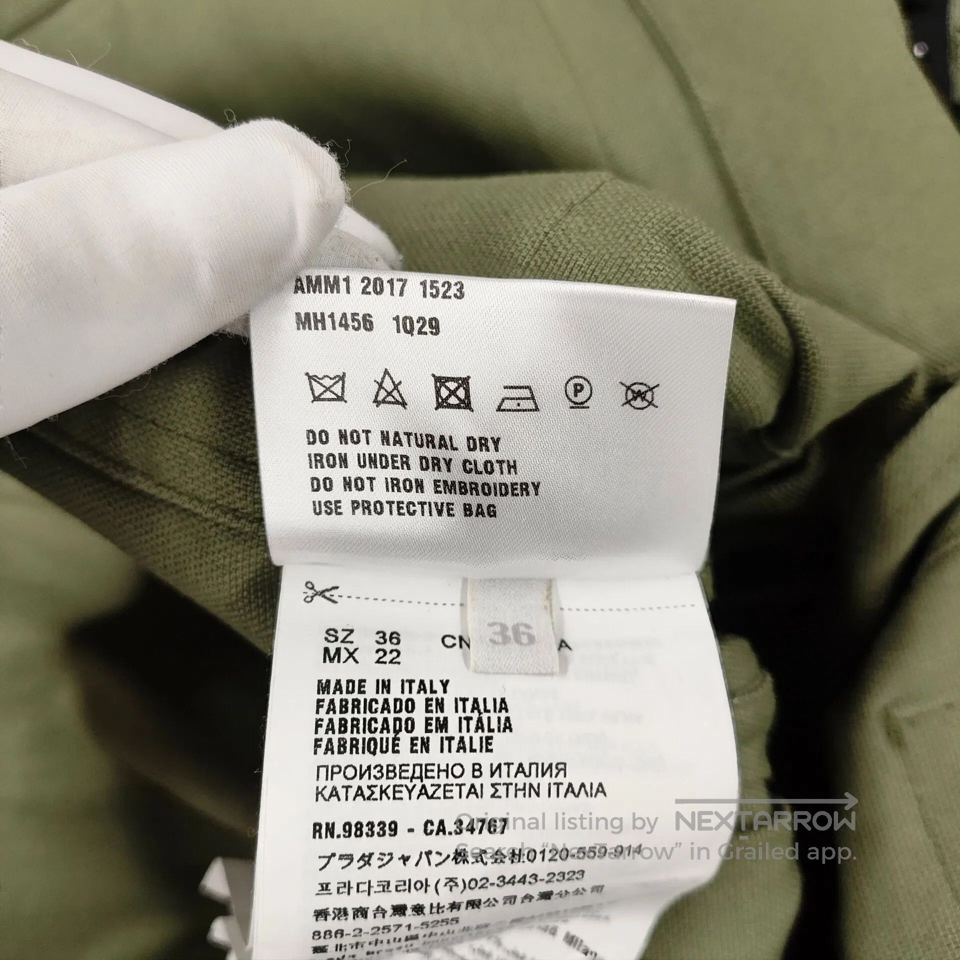 Miu Miu Miu Miu Multi-pocket windbreaker green size 36| Size XS / US 0-2 / IT 36-38 - 5 Thumbnail
