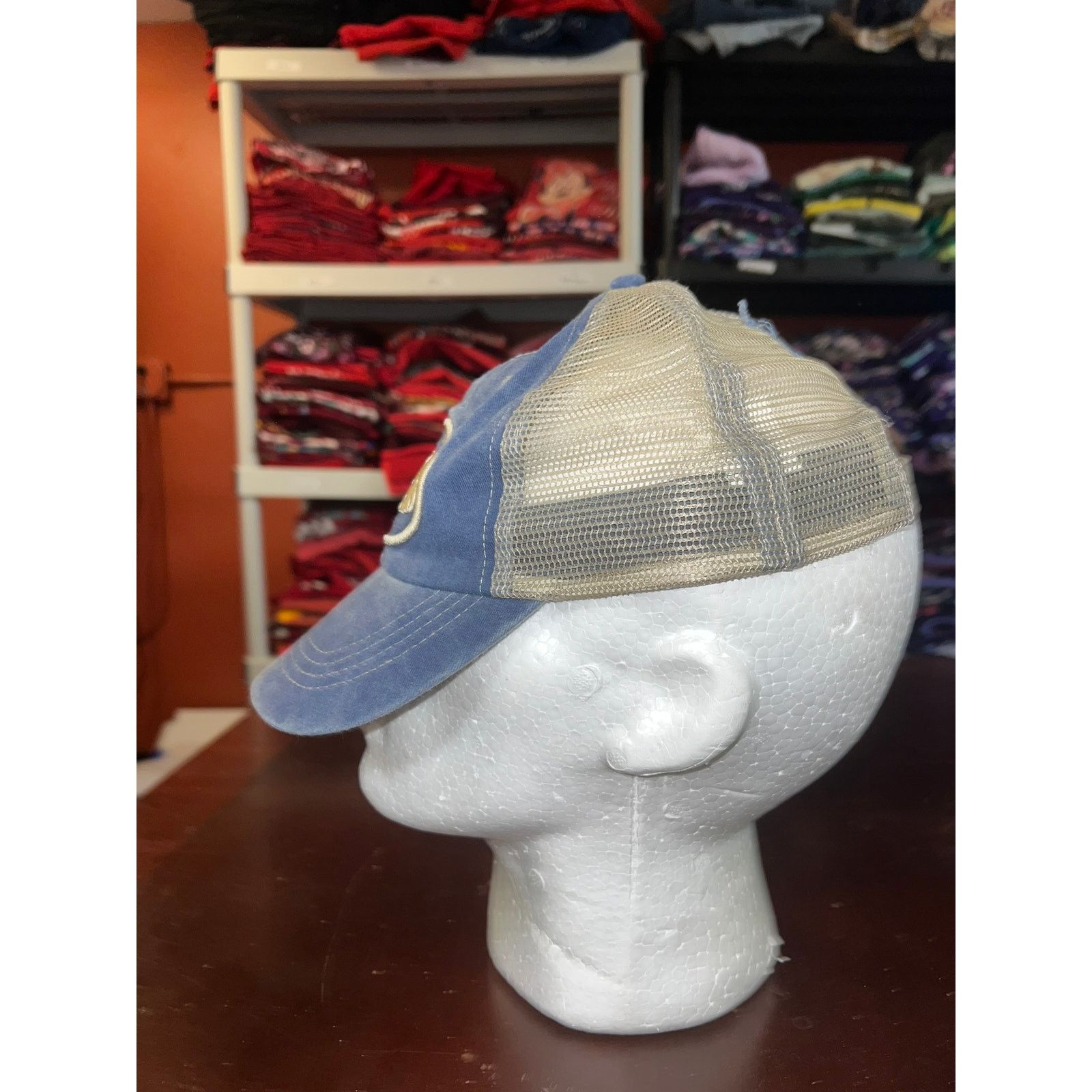 Vintage New Orleans Hat Jazz Music Blue Cap Headwear Snapback Size ONE SIZE - 3 Thumbnail