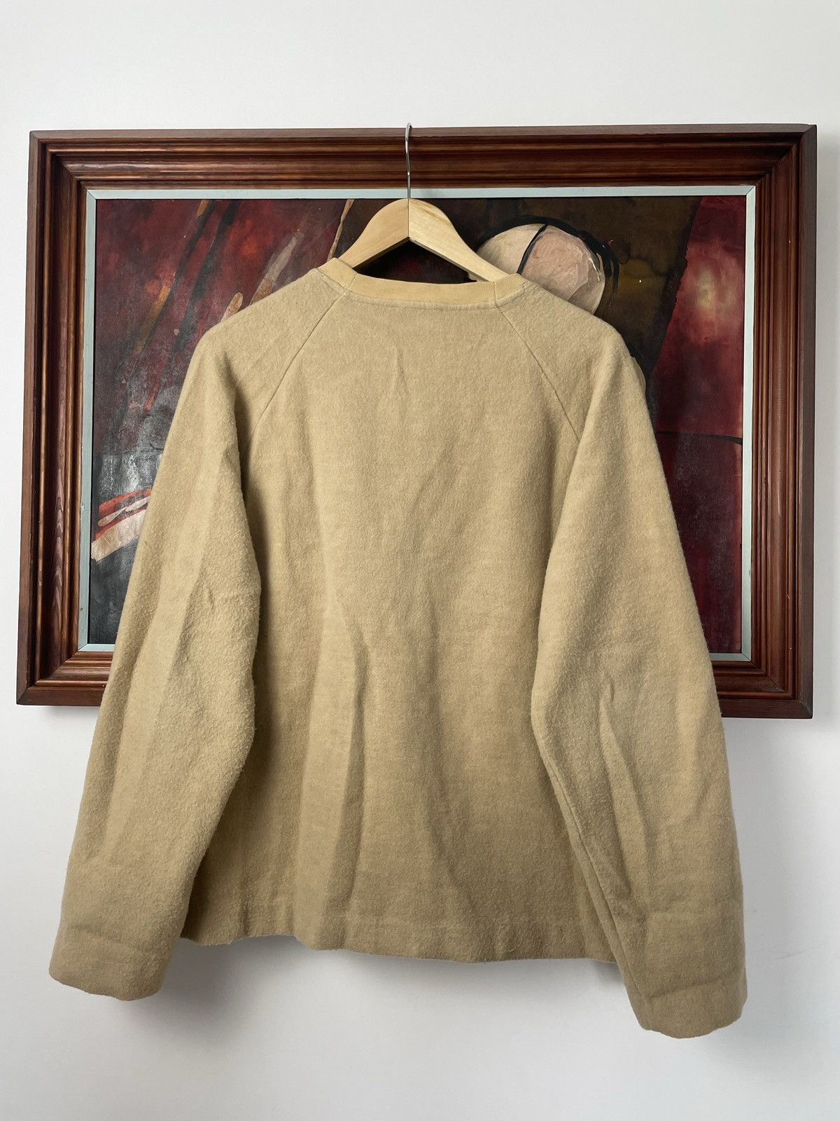 Acne Studios Acne Studios Cassie Crewneck Sweater Beige Fleece Designer Size US S / EU 44-46 / 1 - 2 Thumbnail