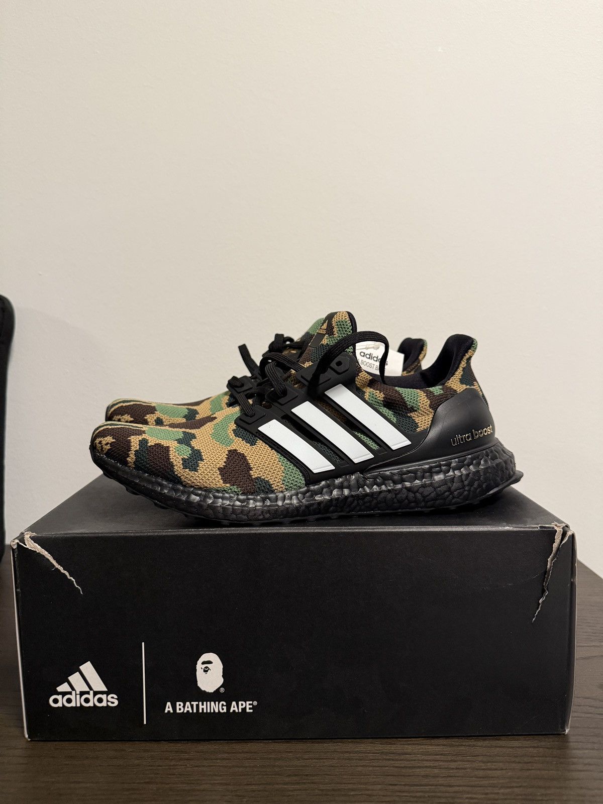 Adidas × Bape Adidas x Bape ULTRABOOST 4.0 Size US 8.5 / EU 41-42 - 2 Thumbnail