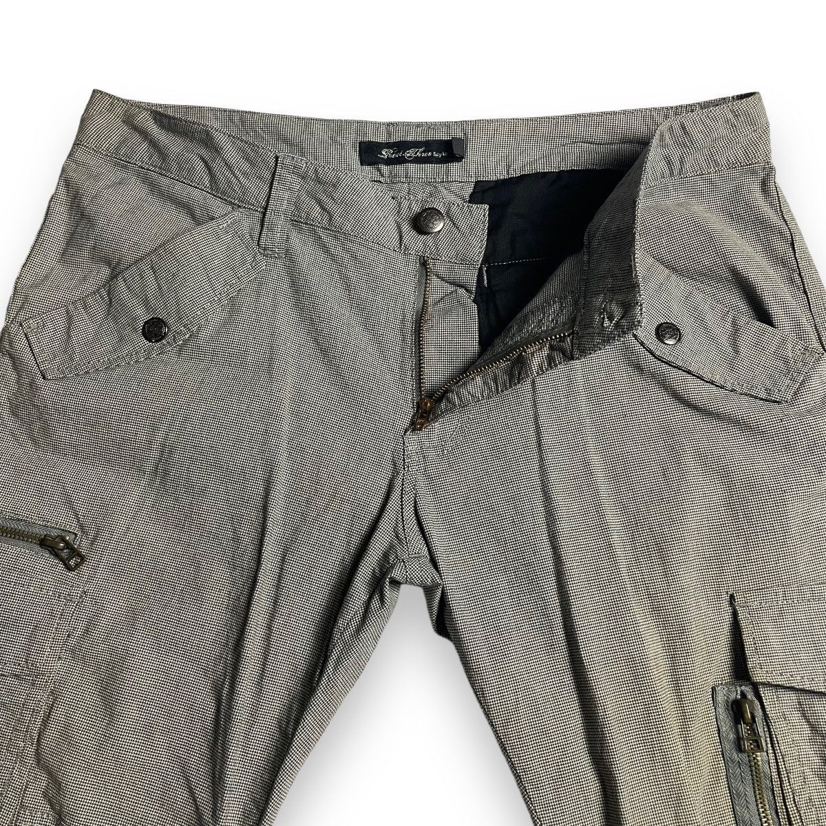 20471120 🇯🇵 VINTAGE ROOT THREE STRIPE FLARED CARGO PANTS Size US 32 / EU 48 - 5 Thumbnail