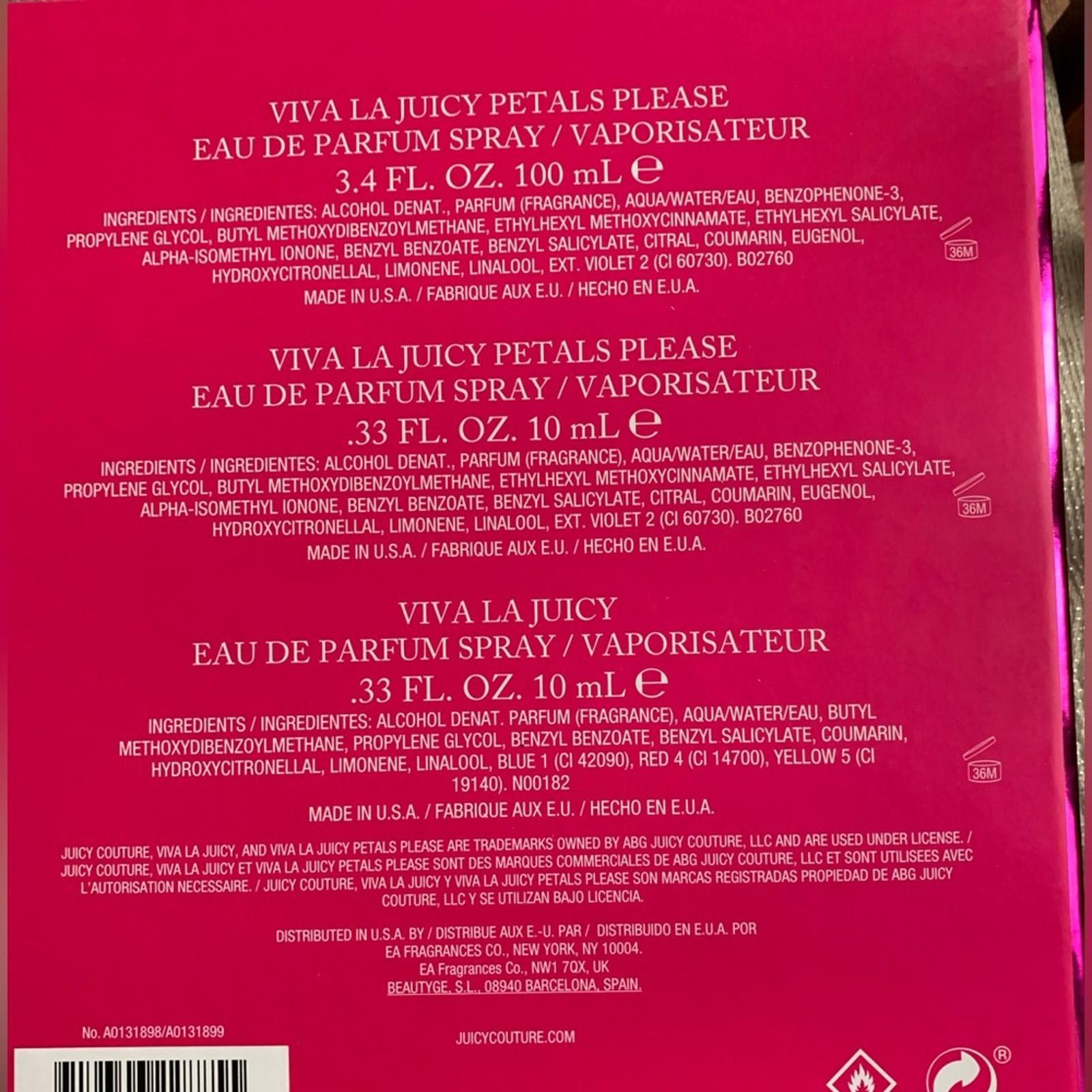 Juicy Couture Jeans NIB Juicy Couture 3-Pc Viva La Juicy Petals Please Fragrance Size ONE SIZE - 9 Thumbnail