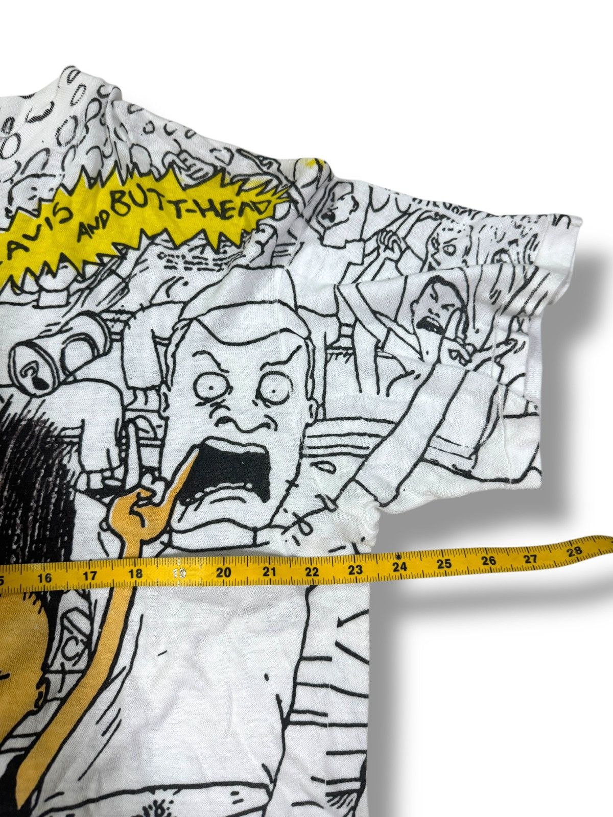 Mtv × Vintage RARE✨VINTAGE BEAVIS & BUTTHEAD ALLOVERPRINT BOOTLEG TEE PUNK Size US XL / EU 56 / 4 - 5 Thumbnail