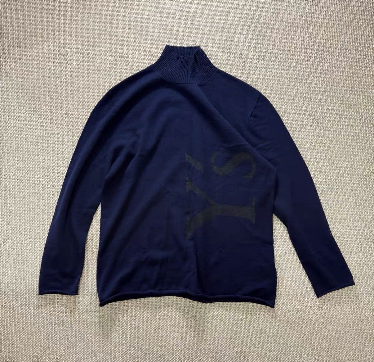 Yohji Yamamoto Yohji Yamamoto YS Mock Neck Navy Long Sleeve Top J29 Size US L / EU 52-54 / 3 - 1 Thumbnail