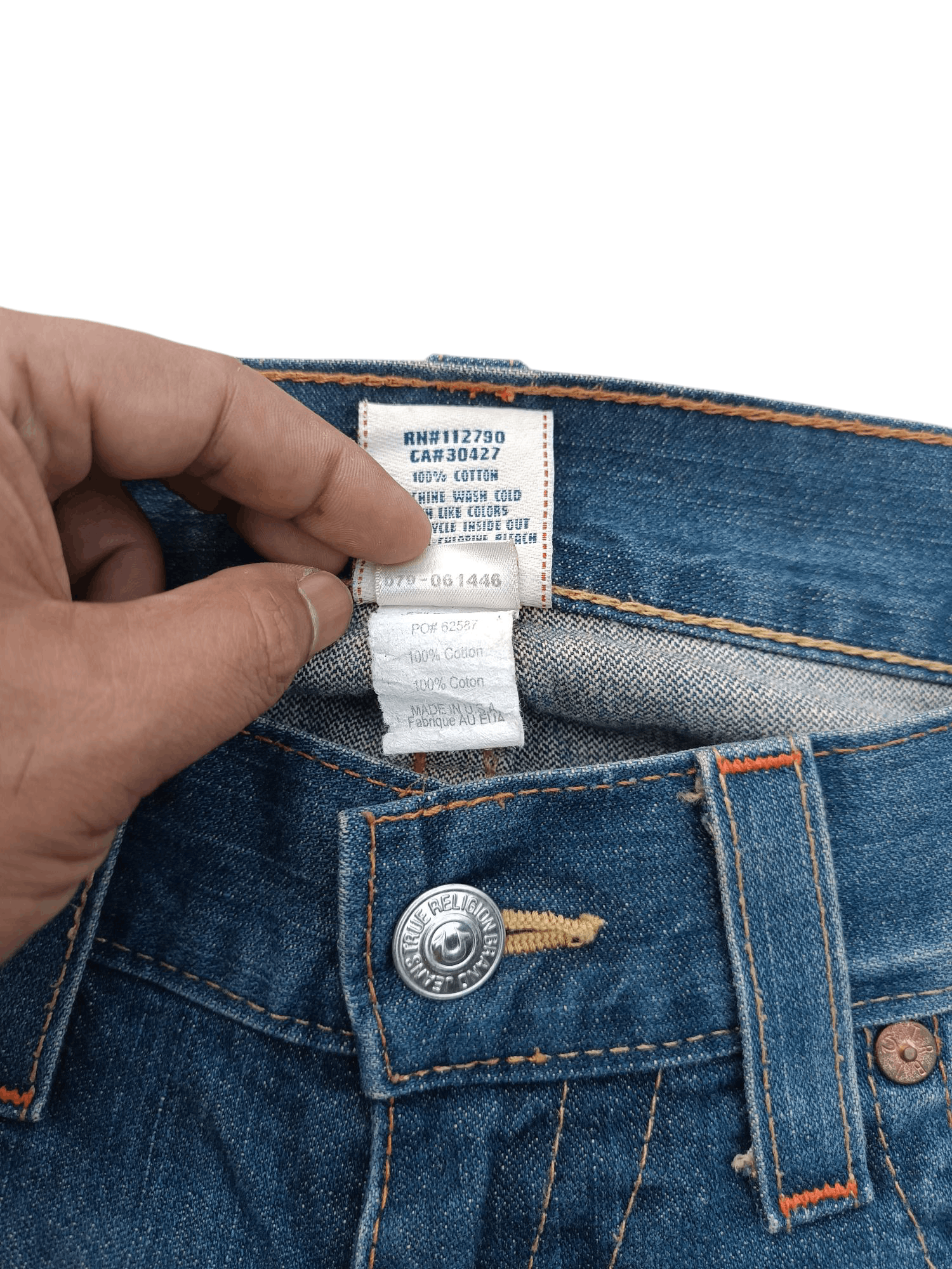 True Religion VINTAGE True Religion Joey Flare Jeans TR026 Size US 34 / EU 50 - 15 Thumbnail