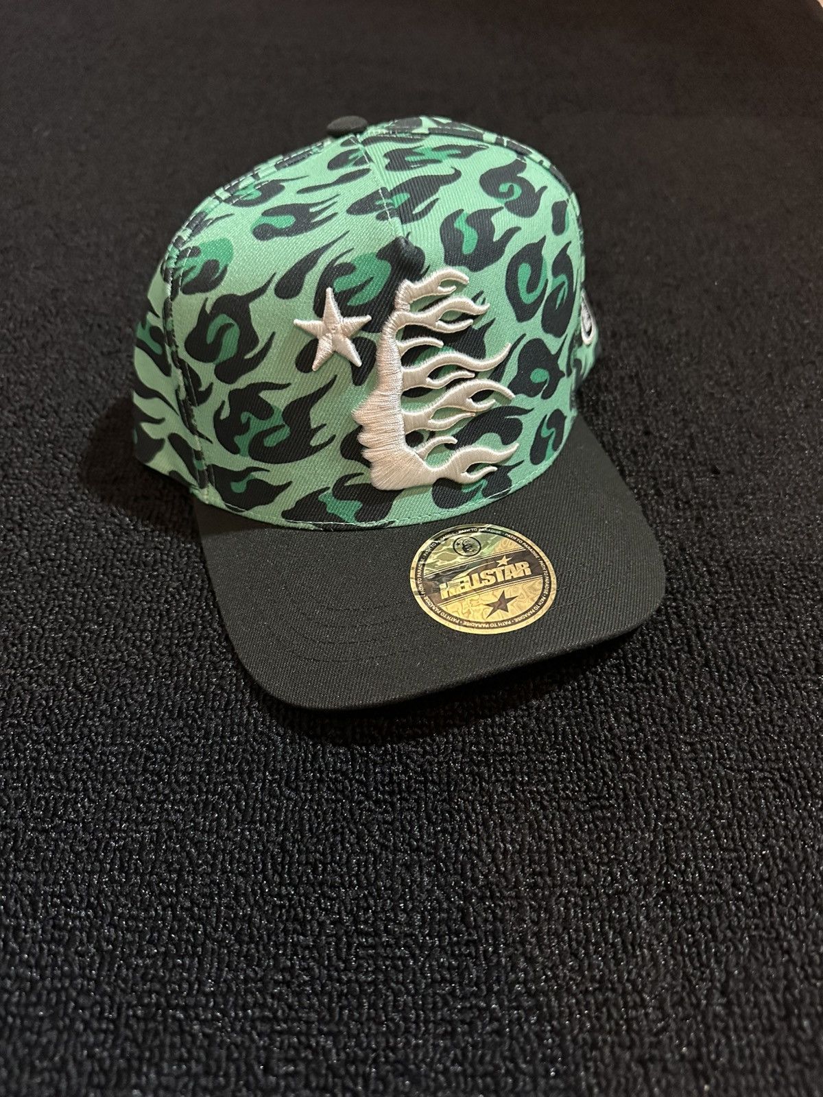 Hellstar Green CheetahPrint Snapback