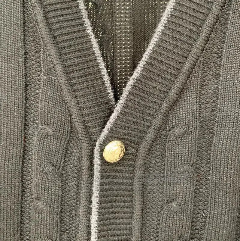 Balmain Balmain Black Knitted Cardigan for Women . Size XL / US 12-14 / IT 48-50 - 6 Thumbnail