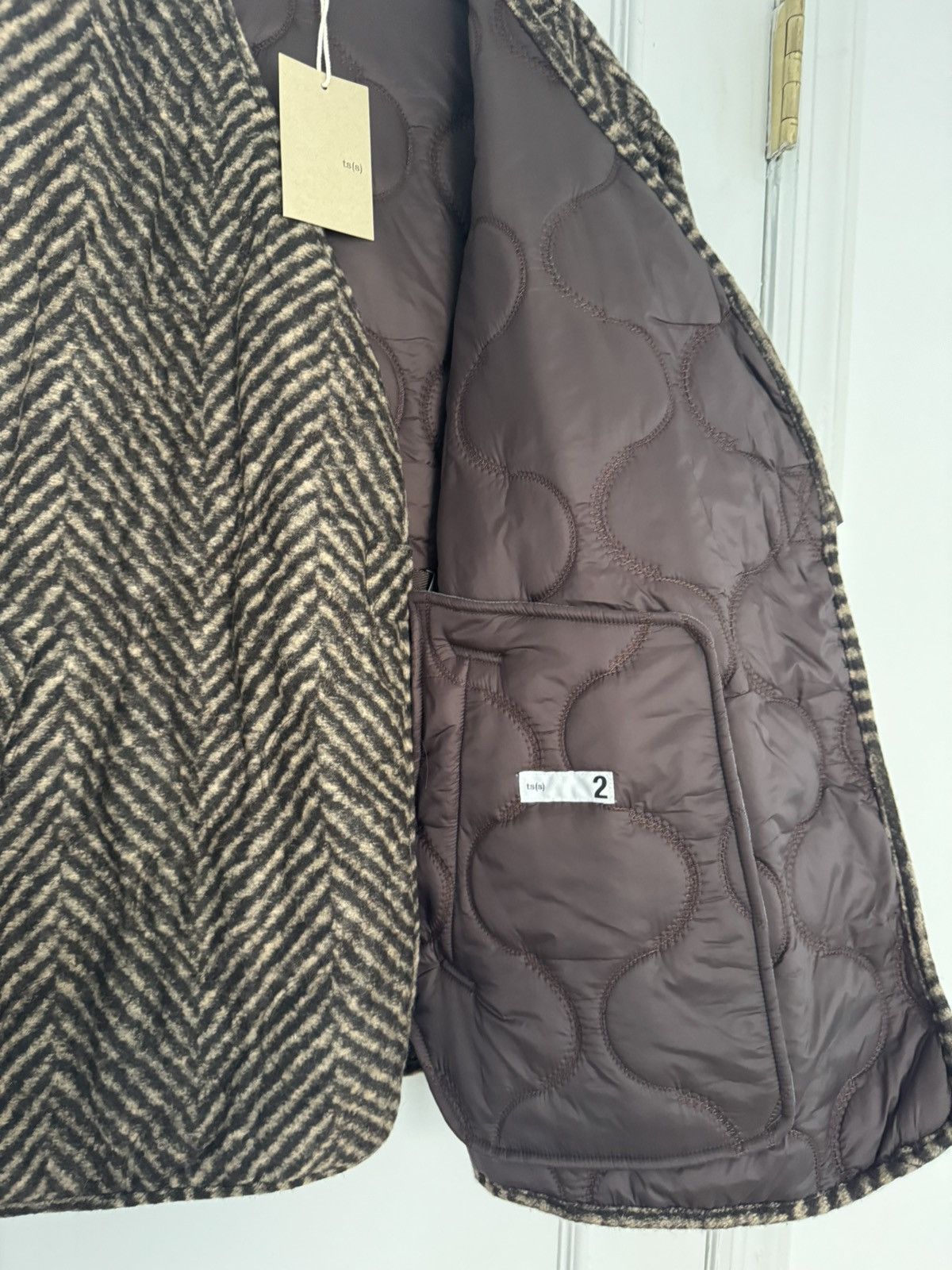 Ts(S) ts(s) Large Herringbone Quilted Cloth / Liner Buckle Jacket Size US M / EU 48-50 / 2 - 7 Thumbnail