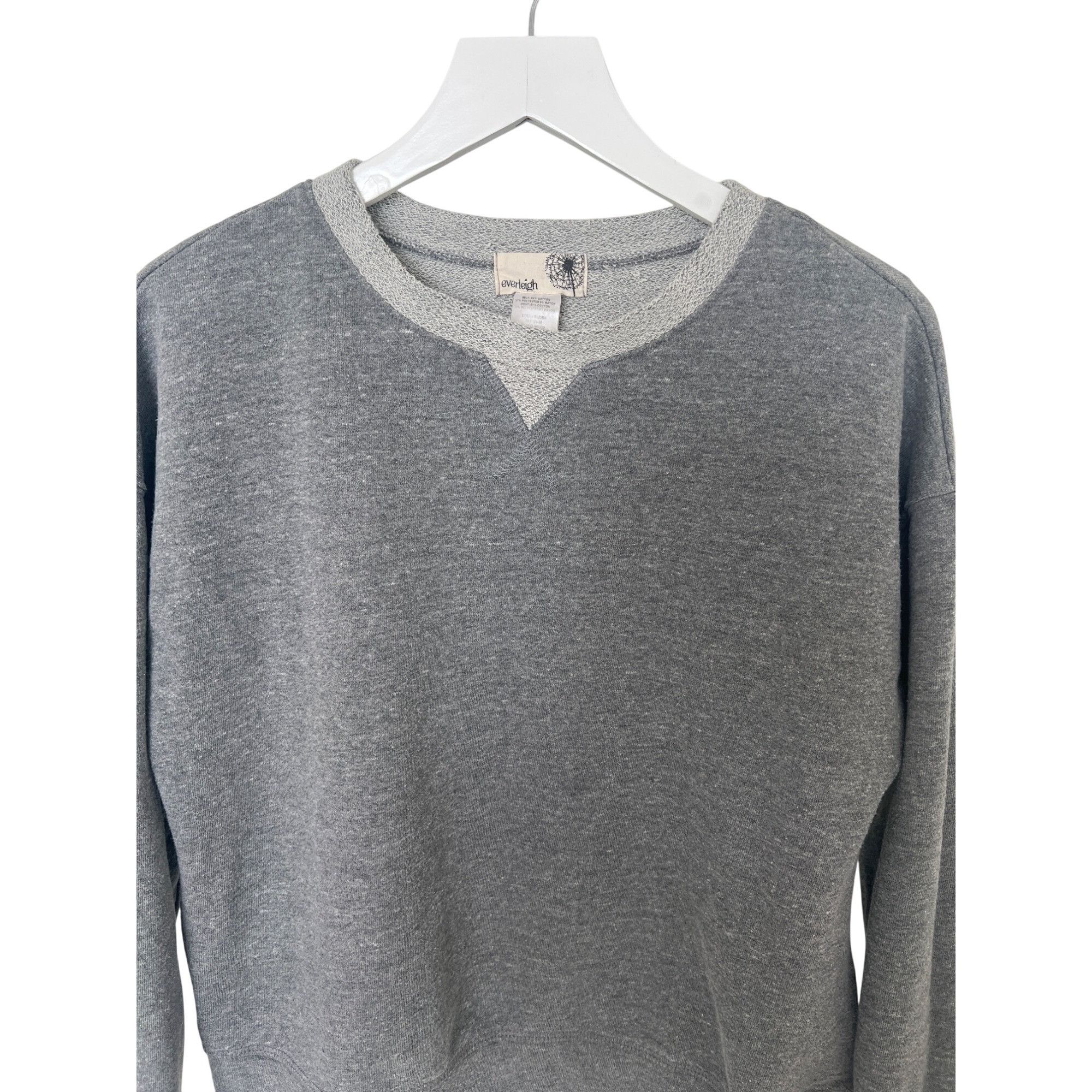 Other Everleigh Charcoal Heather Gray Crewneck Sweatshirt Size M / US 6-8 / IT 42-44 - 3 Thumbnail