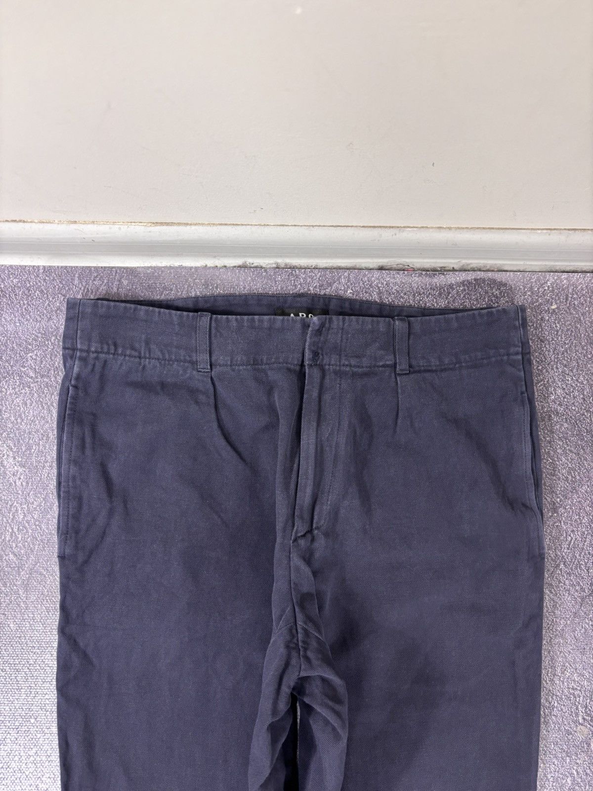 A.P.C. A.P.C. Rue Madame Paris Men’s Navy Blue Cotton Linen Pants Size US 30 / EU 46 - 6 Thumbnail