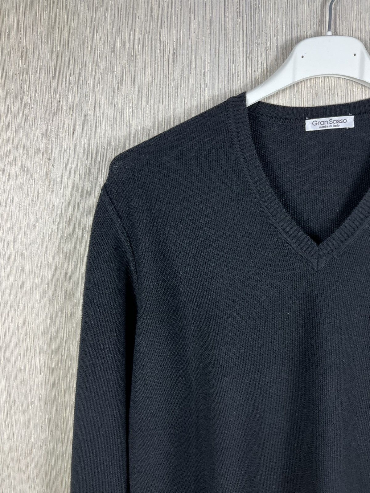 Gran Sasso Gran Sasso virgin wool casual v-neck knit sweater old money Size US L / EU 52-54 / 3 - 4 Thumbnail