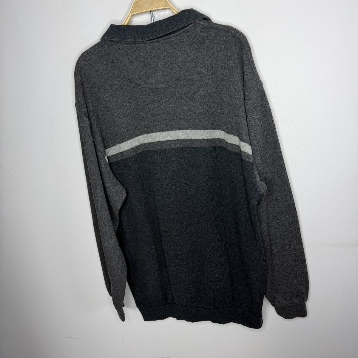 Yves Saint Laurent Vintage YSL Yves Saint Laurent Sweatshirt Half Zip Grey 90s Size US XL / EU 56 / 4 - 8 Thumbnail
