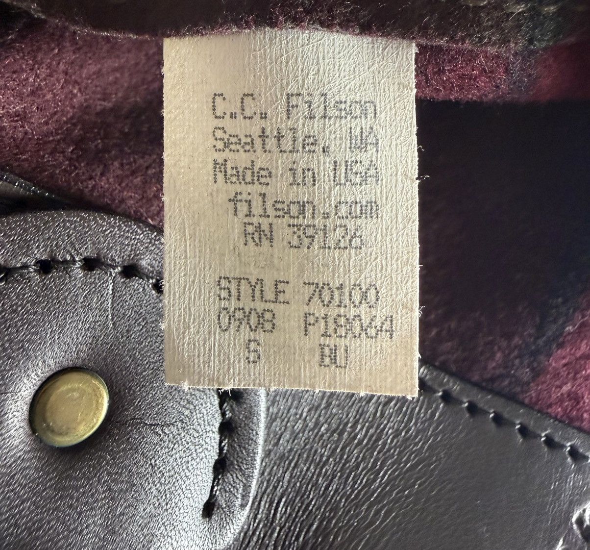 Filson Vintage Filson Mackinaw Wool Backpack USA Made Rare Size ONE SIZE - 9 Thumbnail