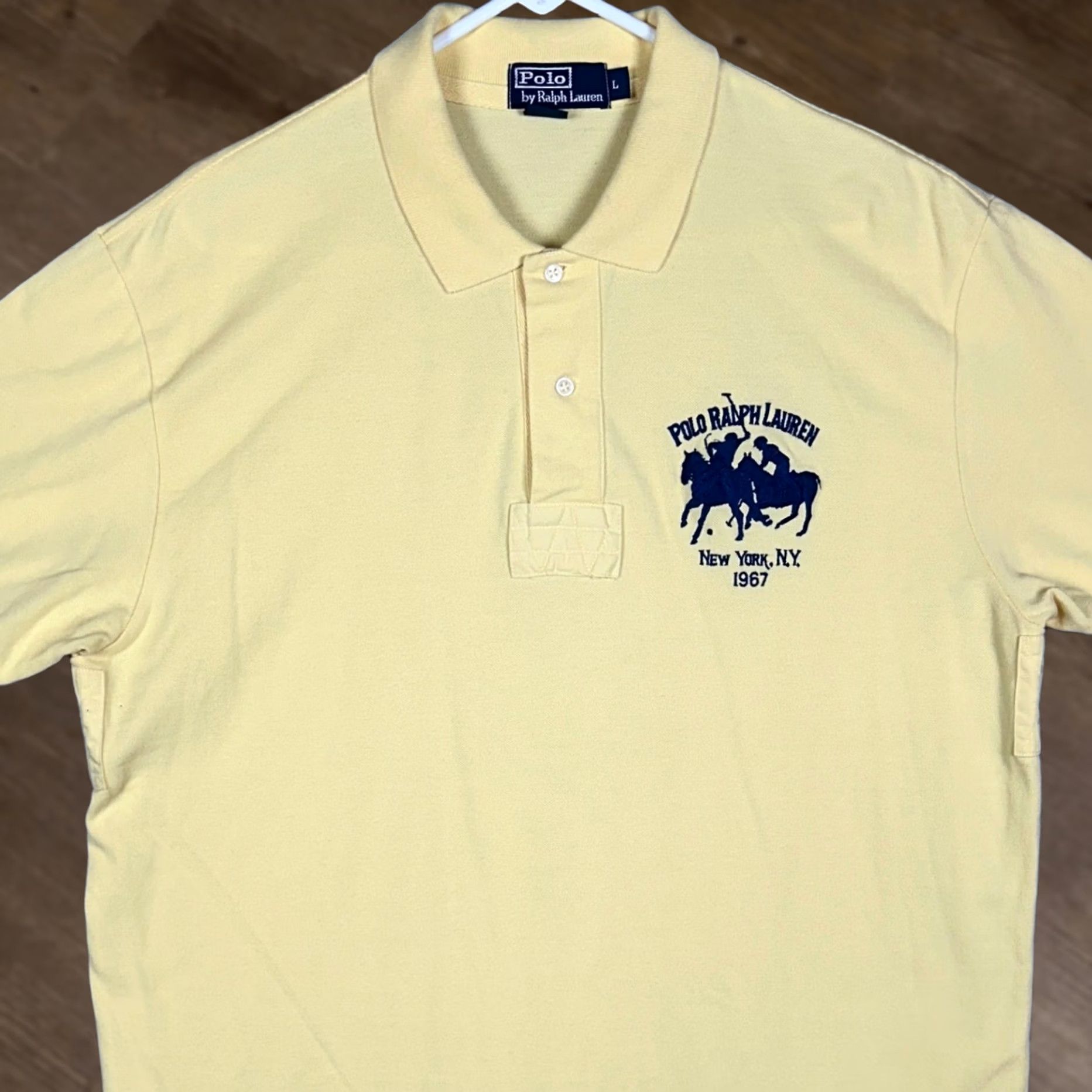 Polo Ralph Lauren Polo Ralph Lauren Polo Shirt Mens Large Yellow Short Sleeve Size US L / EU 52-54 / 3 - 1 Thumbnail