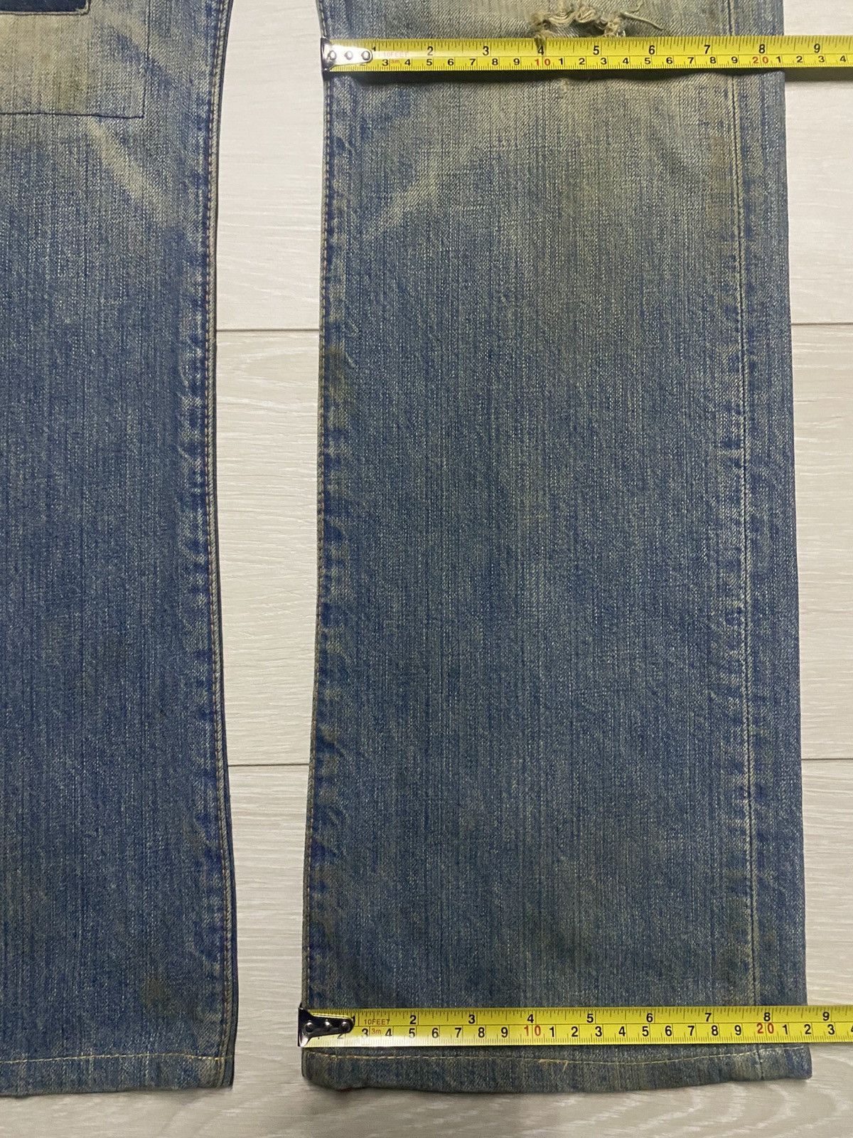 Levi's Vintage Levis Grunge Style Distressed Repair Loose Jeans Size US 32 / EU 48 - 18 Thumbnail