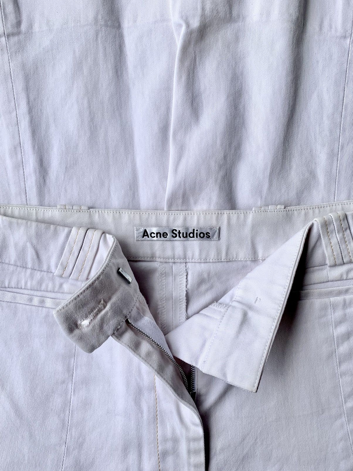 ACNE STUDIOS WOMENS WHITE SHORT PANTS