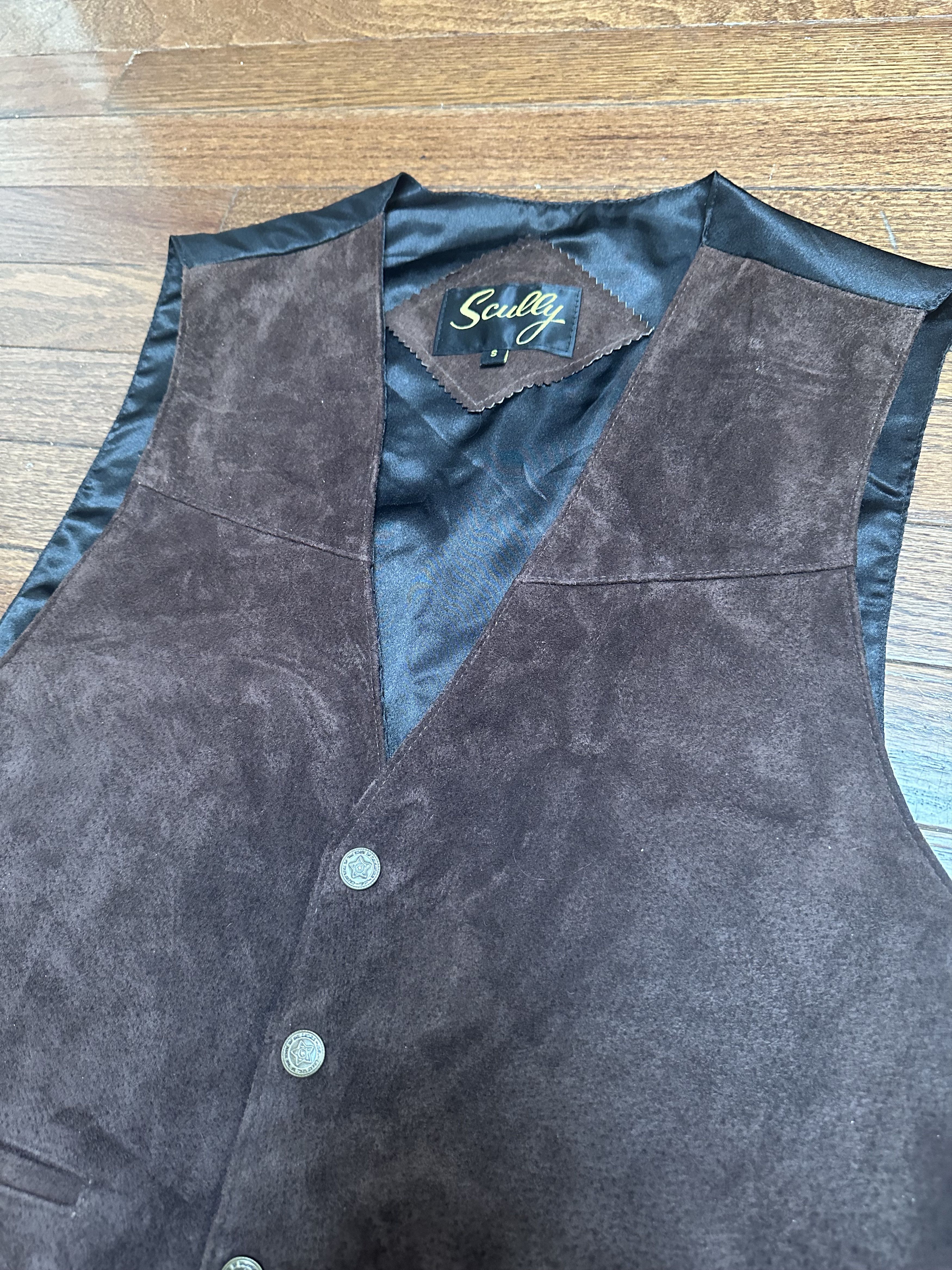 Scully Scully Dark Brown Suede Vest Size US S / EU 44-46 / 1 - 2 Thumbnail