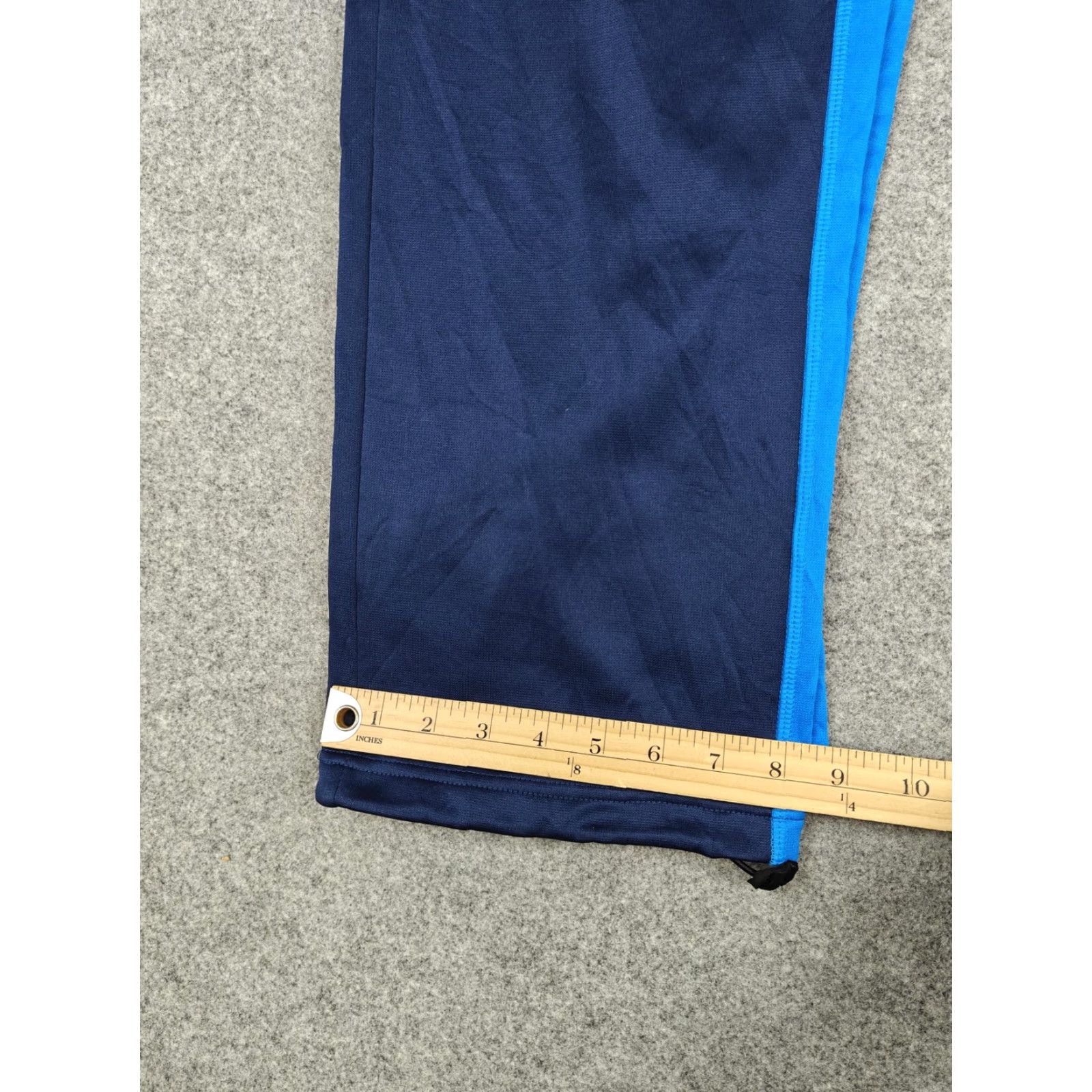 Nike Nike Track Pants Mens Small Blue Therma-FIT Fleece Side Stripe Zip Hem Athletic Size US 29 - 7 Thumbnail