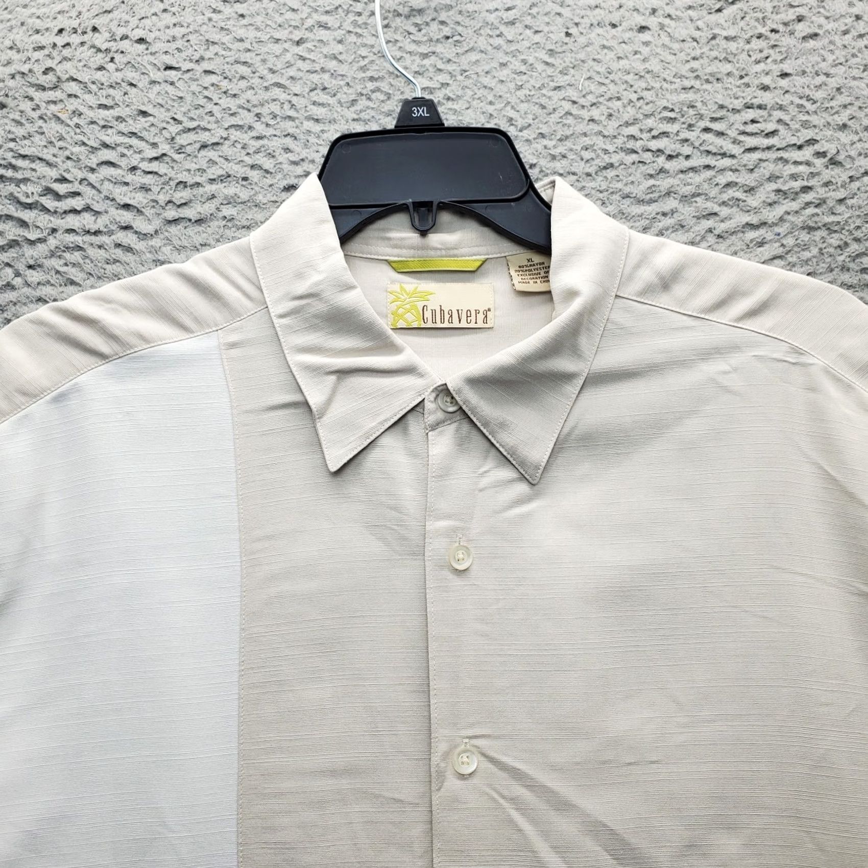 Cubavera Cubavera Shirt Mens XL Multi Rayon Embroidery Short Sleeve Collared Button-Up Size US XL / EU 56 / 4 - 5 Thumbnail