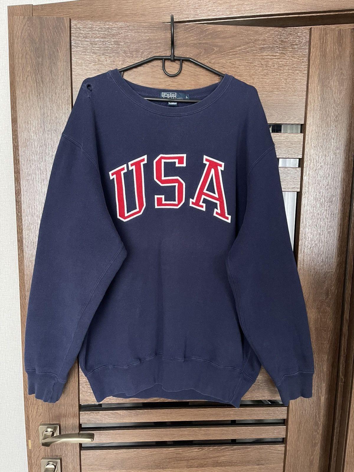 Polo Ralph Lauren Polo Ralph Lauren RL USA Vintage Sweatshirt Crewneck 90s Size US L / EU 52-54 / 3 - 2 Thumbnail