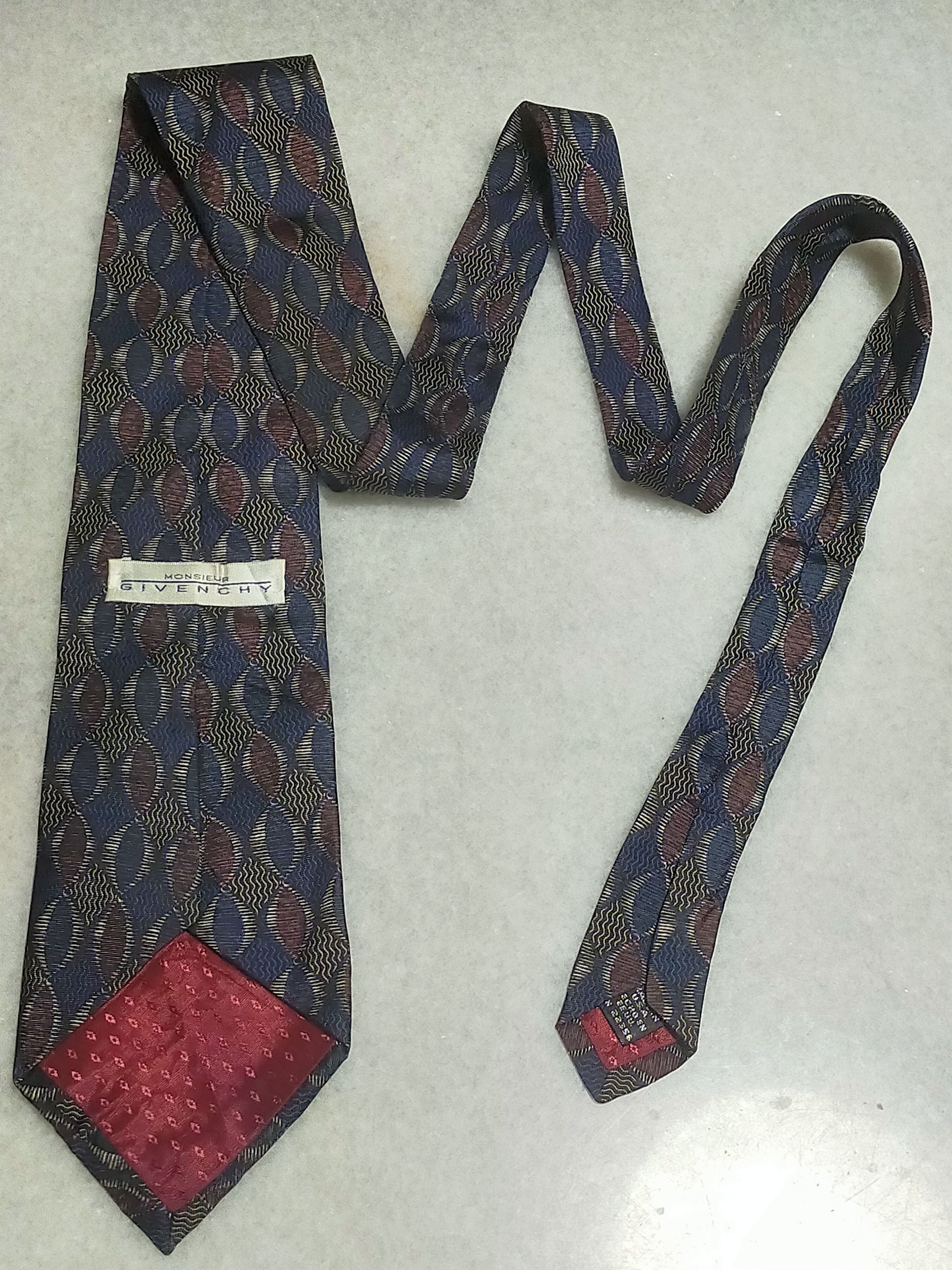 Givenchy × Vintage GIVENCHY VINTAGE SILK TIE Size ONE SIZE - 3 Thumbnail