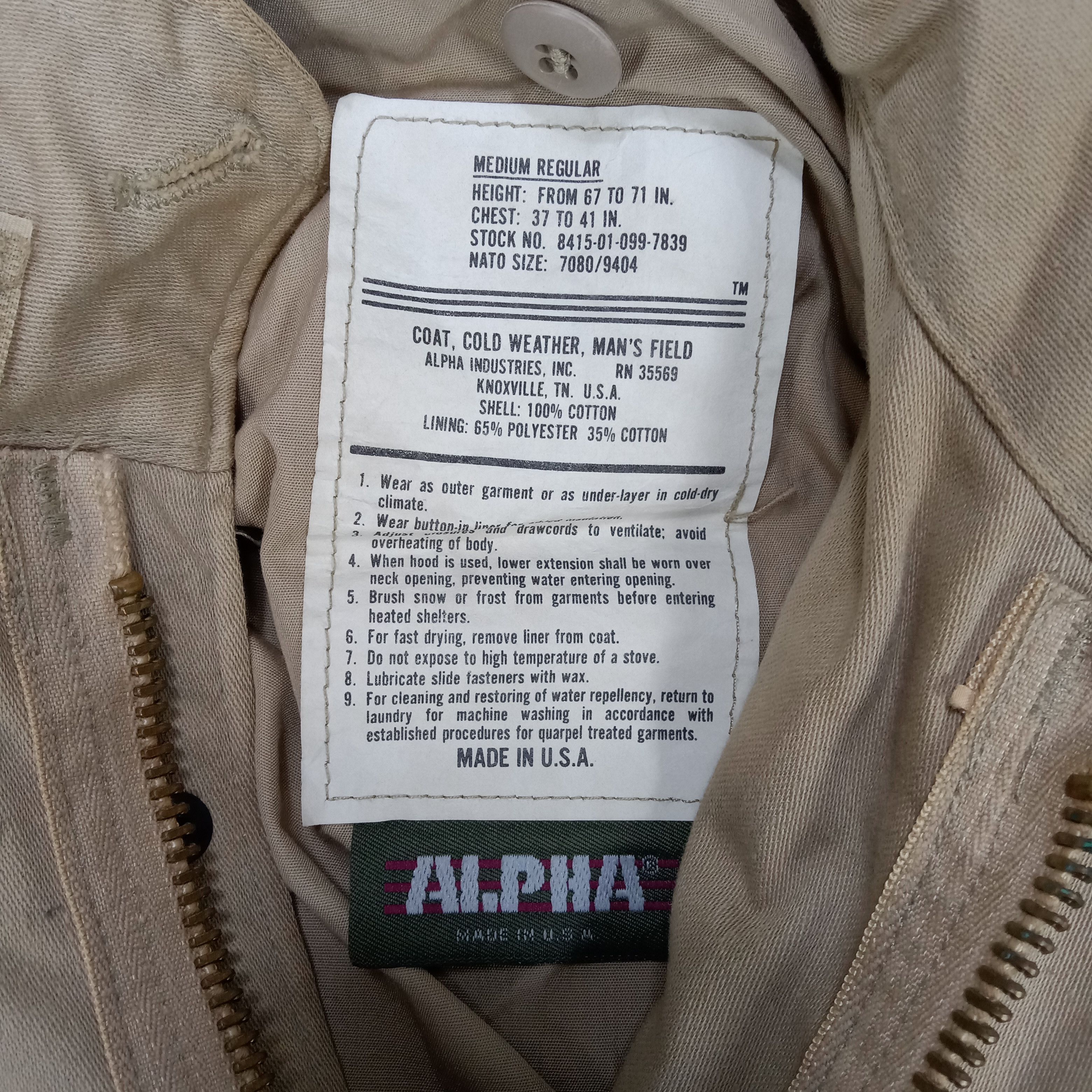 Alpha Industries × Undercover × Vintage Alpha Industries American Style Custom U Art Jacket Size US M / EU 48-50 / 2 - 3 Thumbnail
