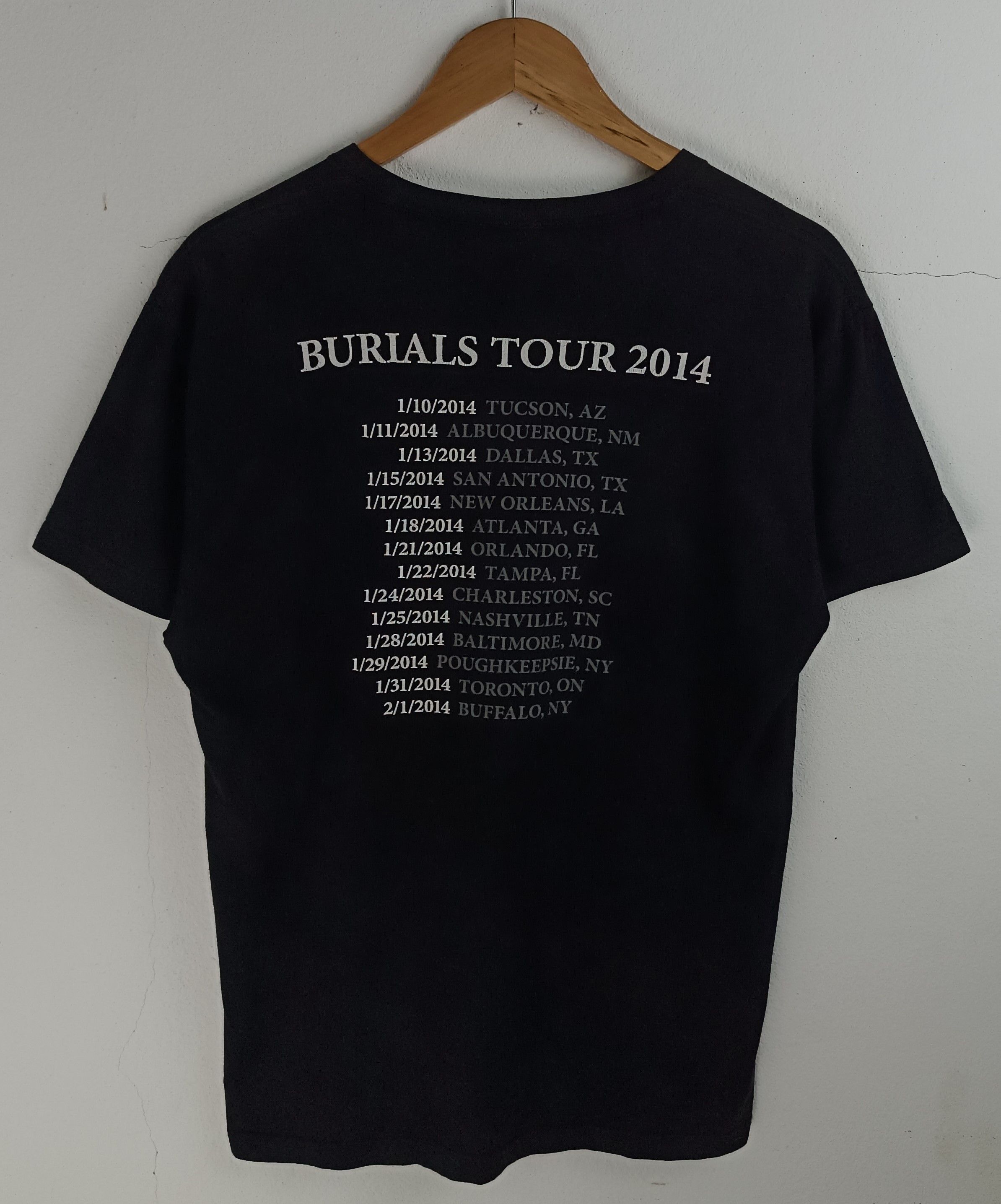 Band Tees VINTAGE 2014 AFI BURIALS TOUR FADED TEE alkaline trio used Size US M / EU 48-50 / 2 - 4 Thumbnail