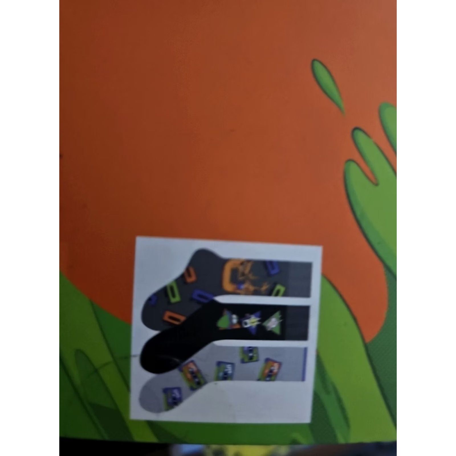 Nickelodeon NICKELODEON Best Hits Socks BoomBox Set 3 Pairs Crew Socks Men 6-12 Multicolor Polyester Size ONE SIZE - 3 Thumbnail