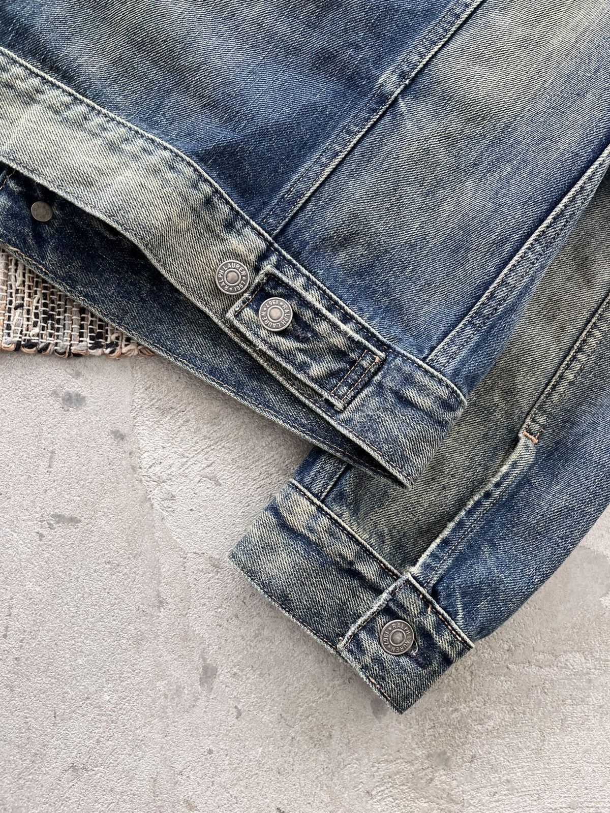 Polo Ralph Lauren Vintage Polo Ralph Lauren Avantgarde Faded Y2K Denim Jacket Size US S / EU 44-46 / 1 - 17 Thumbnail