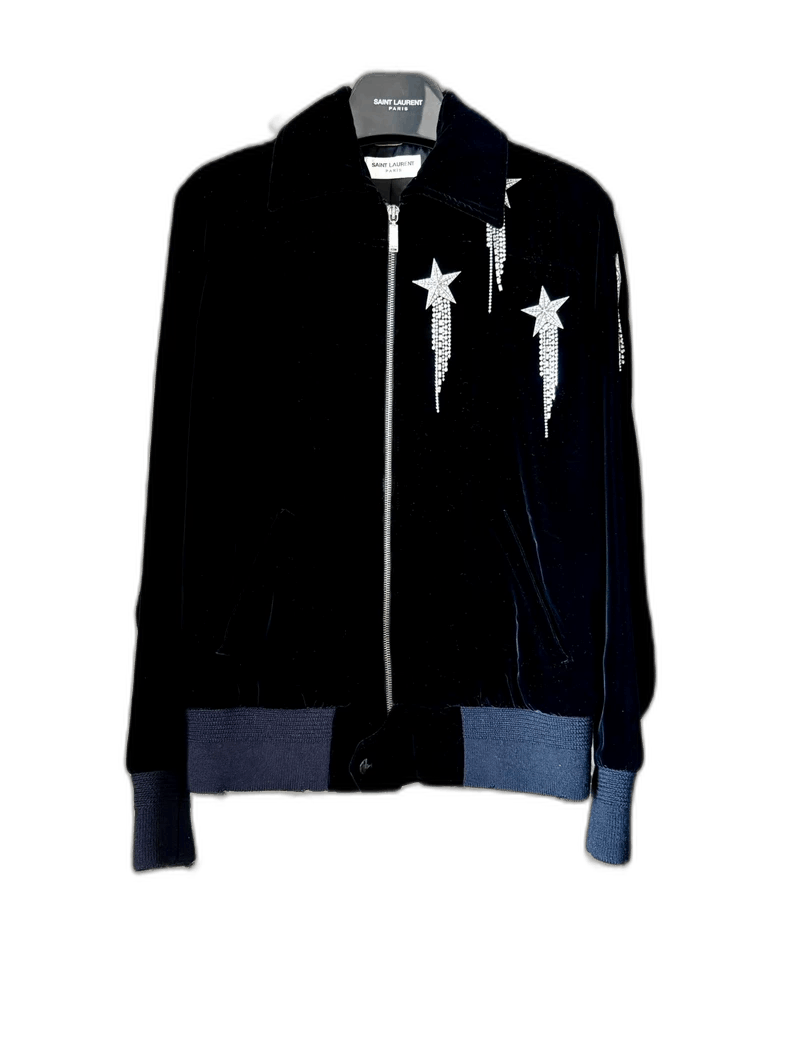 Saint Laurent Paris saint laurent black velvet star jacket Size US S / EU 44-46 / 1 - 1 Thumbnail