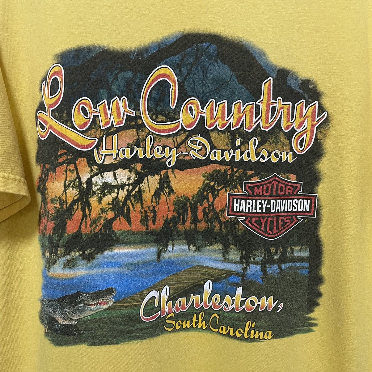 Harley Davidson × Vintage × West Coast Choppers 2005 Low Country Charleston South Carolina Harley Davidson T Size US XL / EU 56 / 4 - 2 Thumbnail