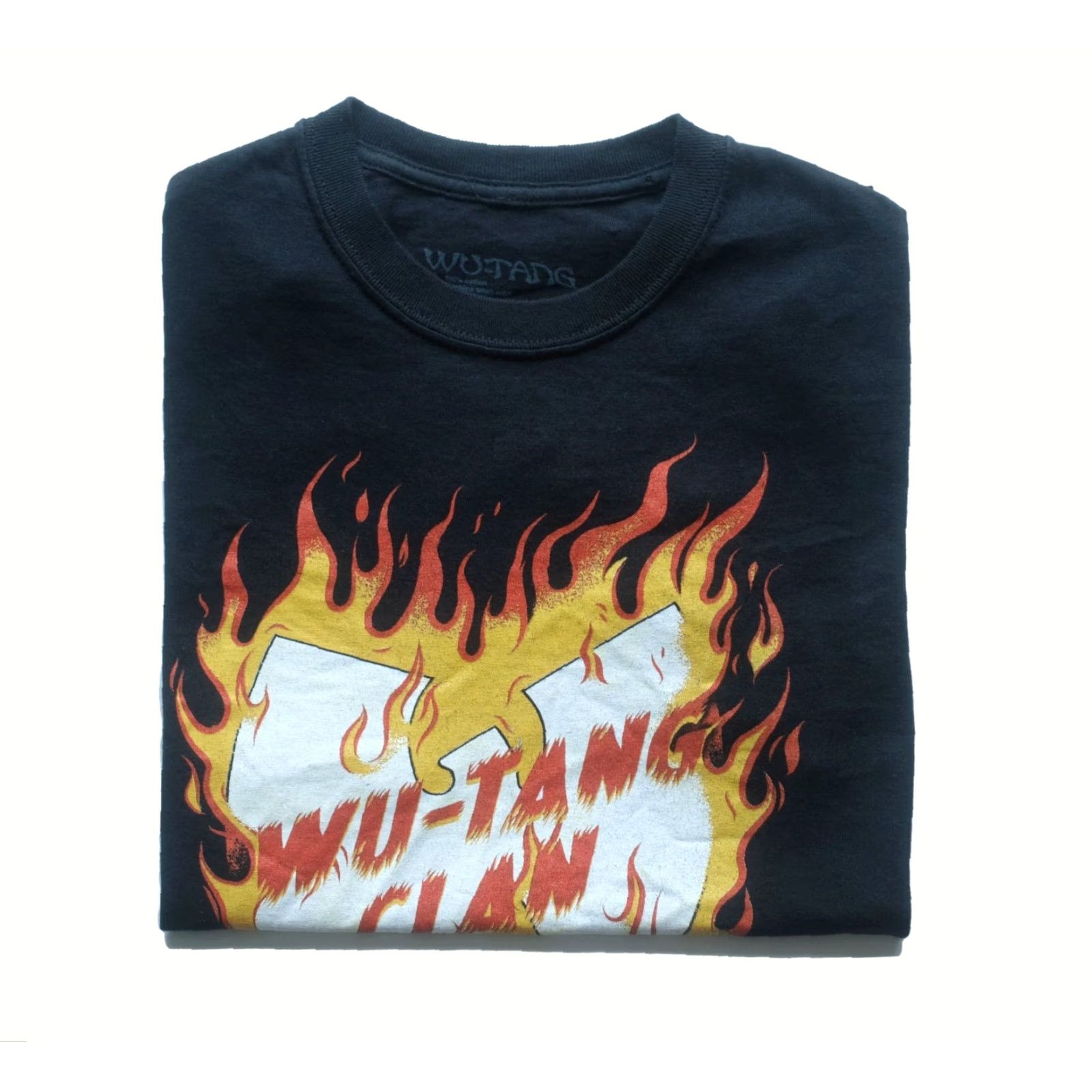 Vintage WU TANG CLAN RAP TEE 100% COTTON MUSIC BLACK FLAME T SHIRT Men SZ S Size US S / EU 44-46 / 1 - 2 Thumbnail